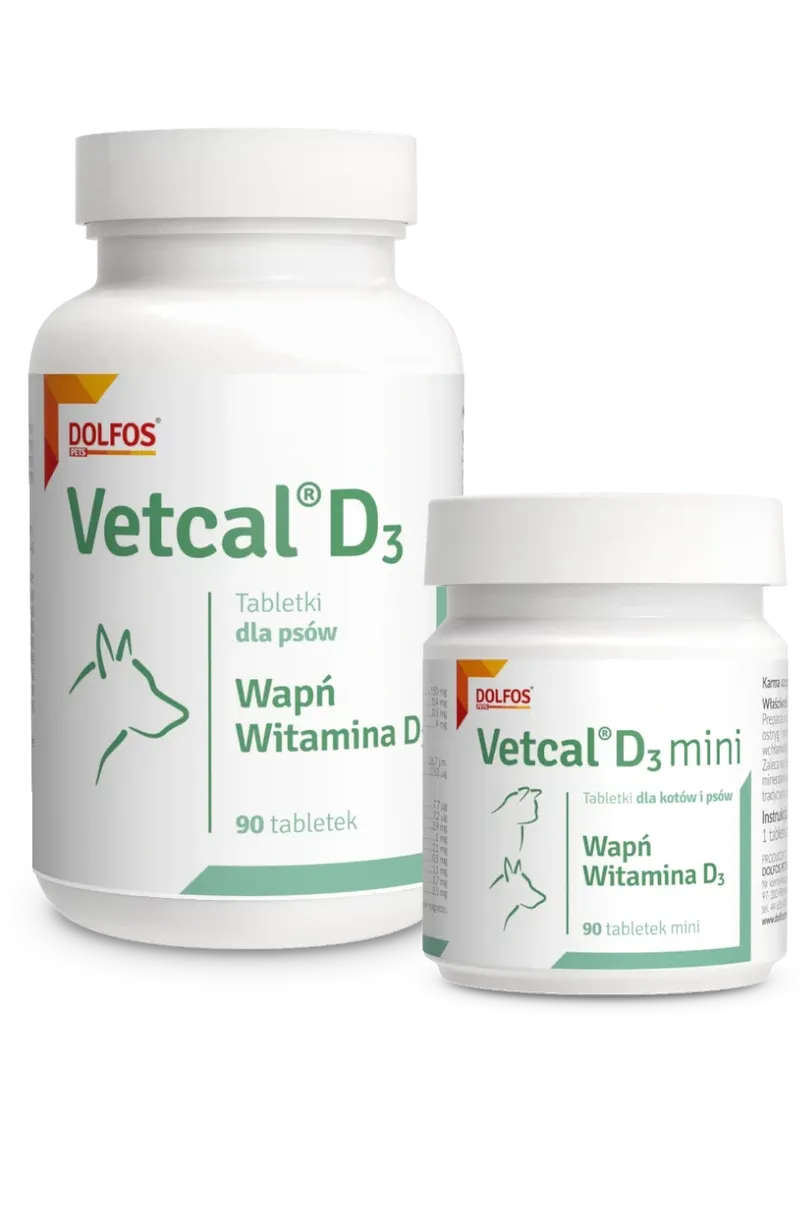 Suplement Dla Psa I Kota Witaminy Wapń ZOOJOY Dolvit Vetcal 90 szt