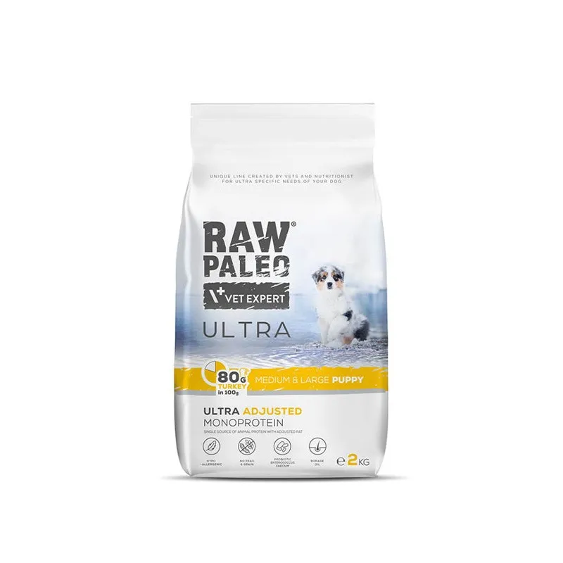 Vetexpert Raw Paleo Karma Dla Szczeniąt Large Indyk 2kg