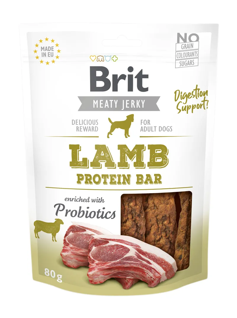 Brit Jerky Snack Lamb Protein Bar 80g