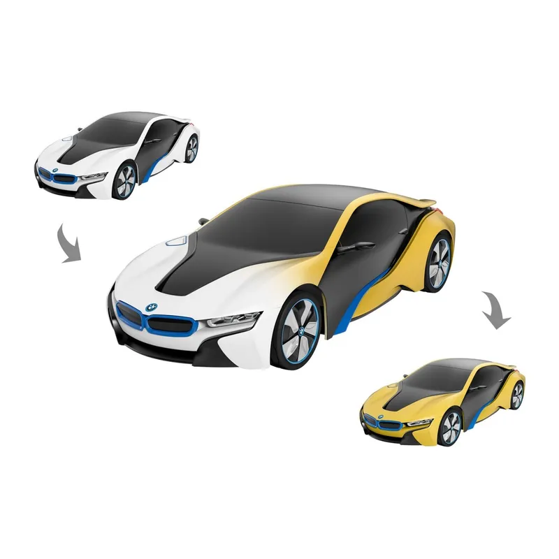 Samochód Zdalnie Sterowany Zmienia Kolor UV 1:24 TUM-TUM BMW I8 19 cm