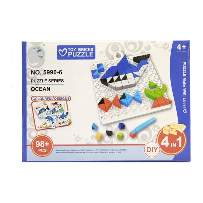 Puzzle Układanka Edukacyjna 98 Elementów Zwierzęta Morskie TUM-TUM