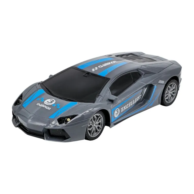 Auto Sportowe Zdalnie Sterowane Z Światłami Niebieskie TUM-TUM 26 cm