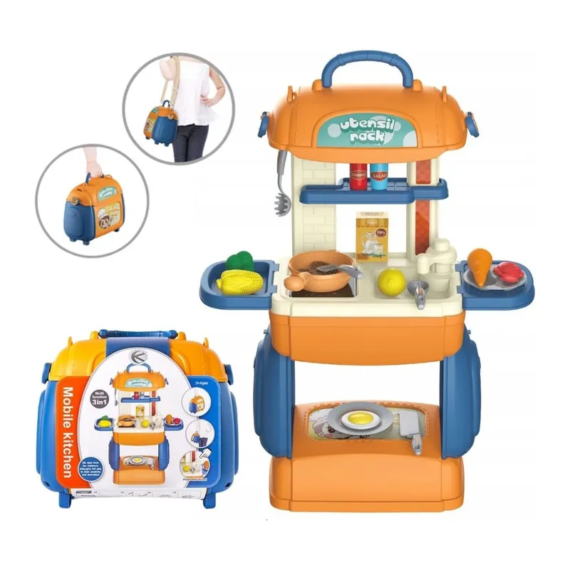 Mini Kuchnia W Kuferku 31 Elementów Imitacje Produktów TUM-TUM
