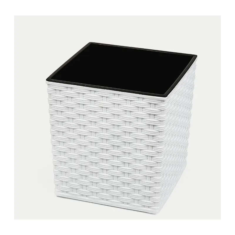 Donica JUKA 250x250 Rattan - Biały