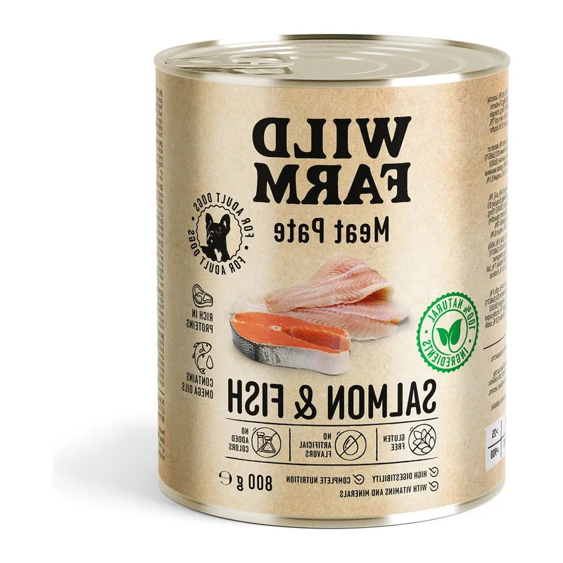 Karma Mokra Dla Psa Dorosłego Z Łososiem I Rybą Bezglutenowa ZOOJOY 800 g