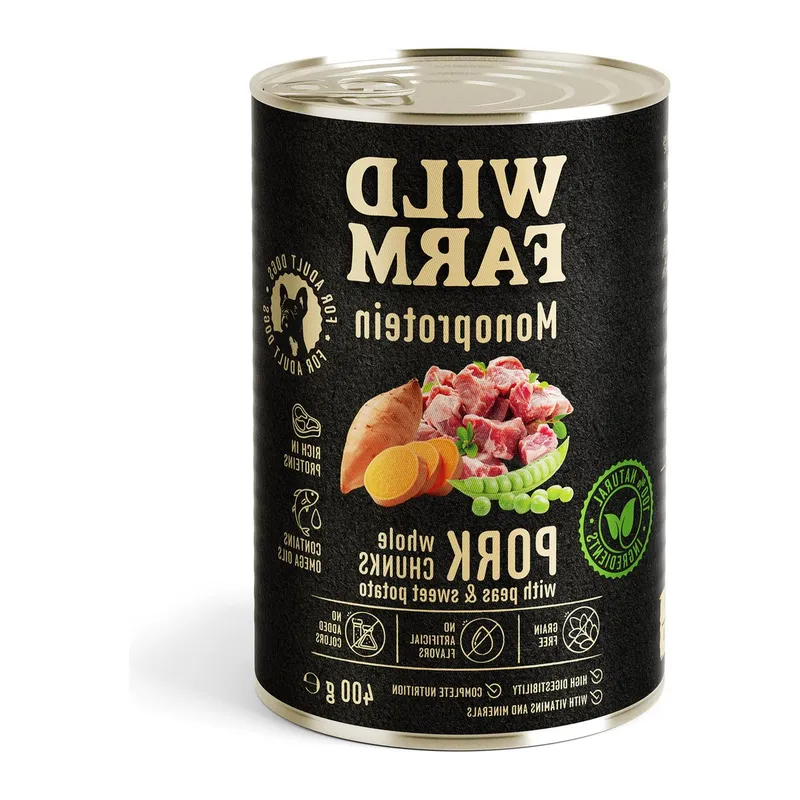 Karma Mokra Dla Psa Monoproteinowa Wieprzowina Hipoalergiczna ZOOJOY 400 g