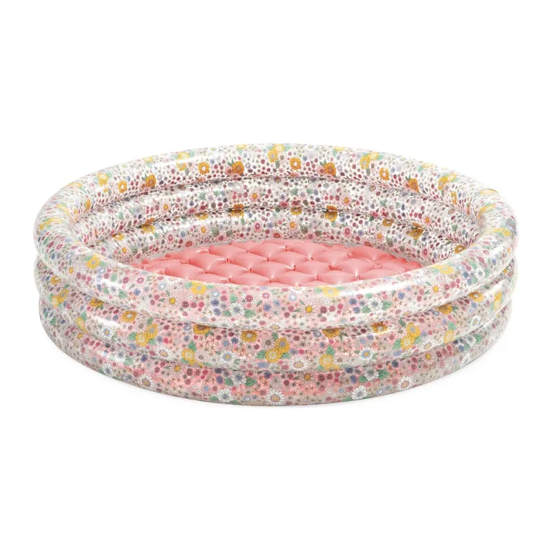 Dmuchany Basen Brodzik Dla Dzieci 3 Komory Kwiatki INTEX 86 x 25 cm