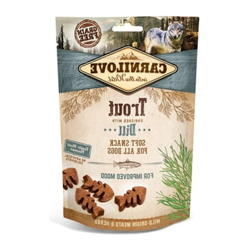 Przysmak Dla Psa Pstrąg Koper Opakowanie 200 g ZOOJOY Semi Moist Treningowy