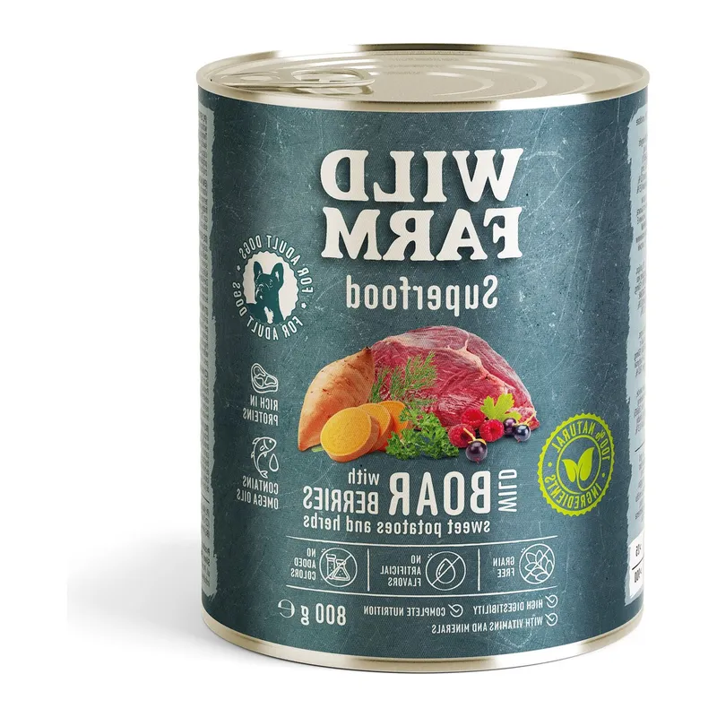 Karma Mokra Dla Psa Dziczyzna Superfood Dorosły ZOOJOY 800 g