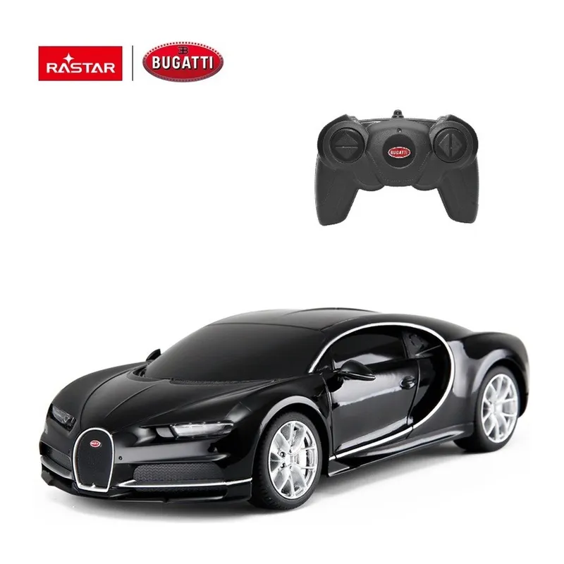 Bugatti Chiron Zdalnie Sterowany 1:24 Długość 19 cm TUM-TUM - Czarny