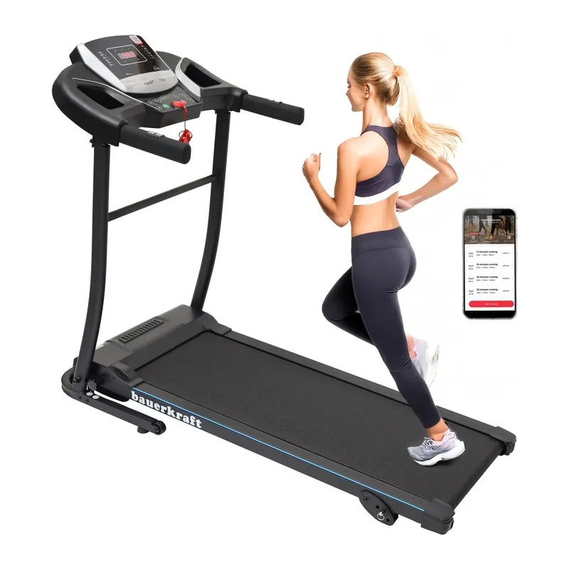 Bieżnia Elektryczna Domowa Składana Z Uchwytami Do 100 kg MOVEMANIA