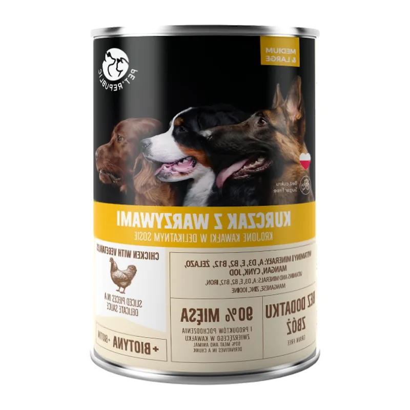 Karma Mokra Dla Psa Kawałki W Sosie Z Kurczakiem ZOOJOY 800 g