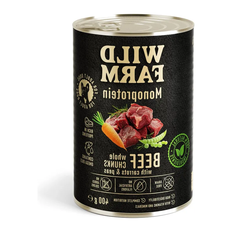 Karma Mokra Dla Psa Monoproteinowa Wołowina Hipoalergiczna ZOOJOY 400 g