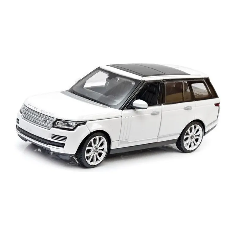 Model Samochodu Metalowy Gumowe Opony TUM-TUM Range Rover 1:24 - Biały
