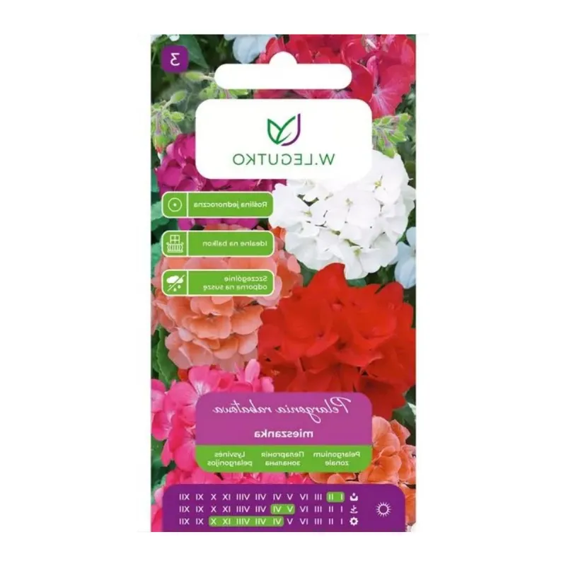 Pelargonia Rabatowa Mieszanka Kwiatów Ogrodowych GARDIVA 0,05 g