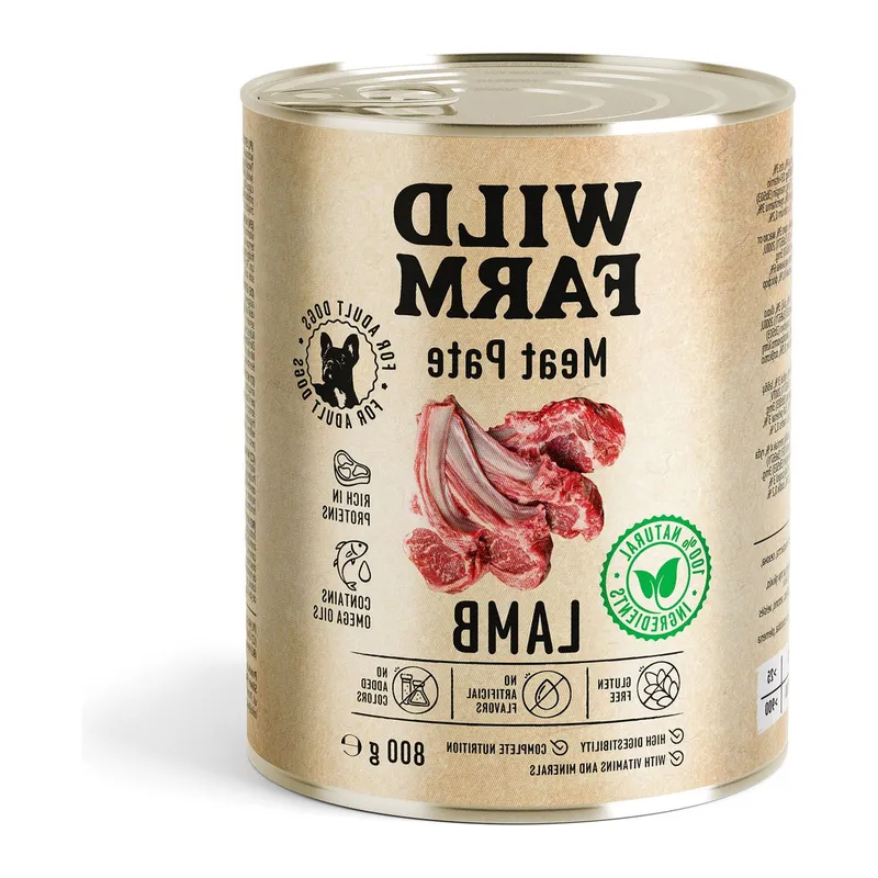 Karma Mokra Dla Psa Z Jagnięciną Dorosły ZOOJOY 800 g