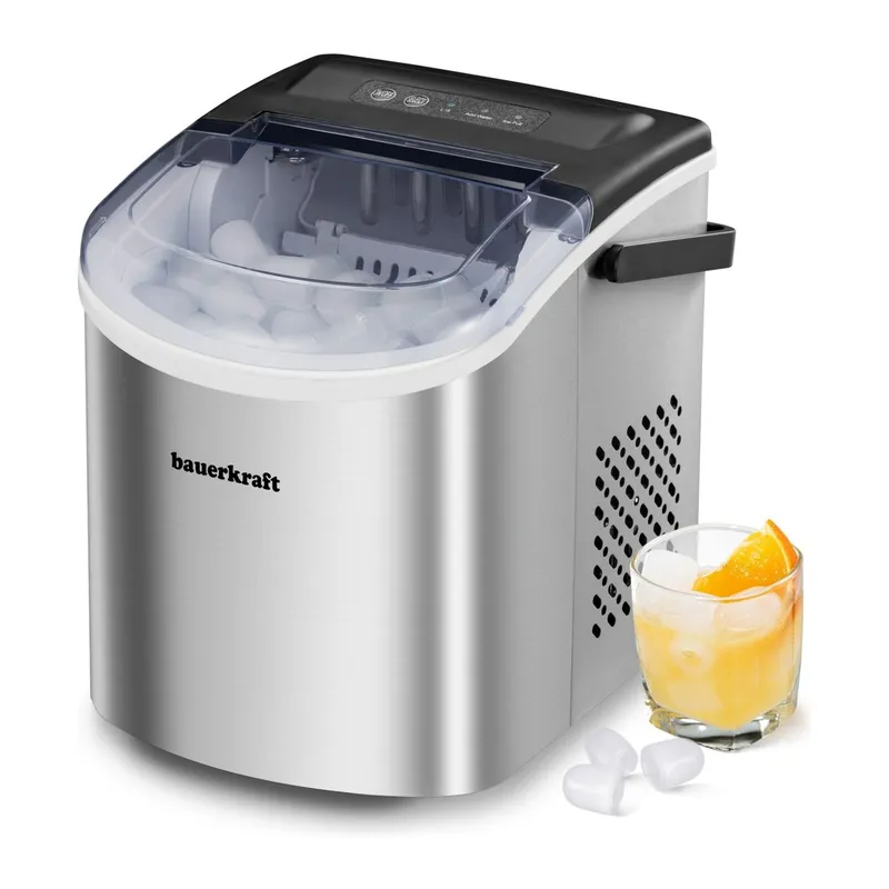 Kostkarka Do Lodu Automatyczna Cicha 12 kg Na Dobę 1.3 l - Srebrna