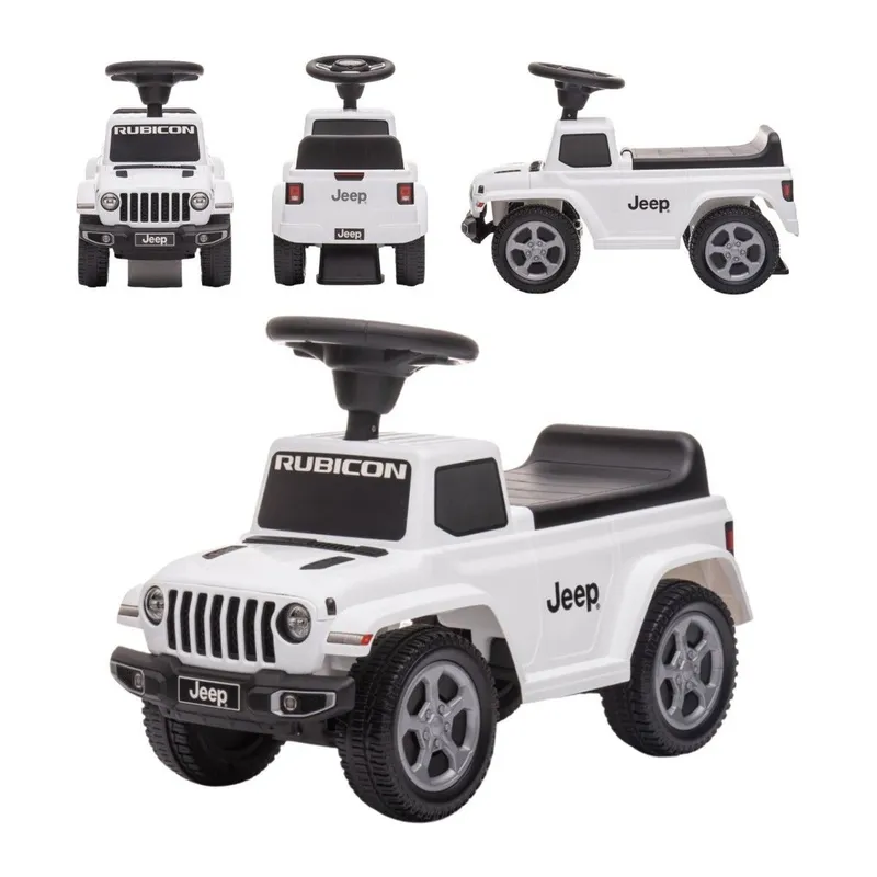Jeździk Odpychacz JEEP Z Dźwiękiem TUM-TUM Auto Dla Dzieci - Biały