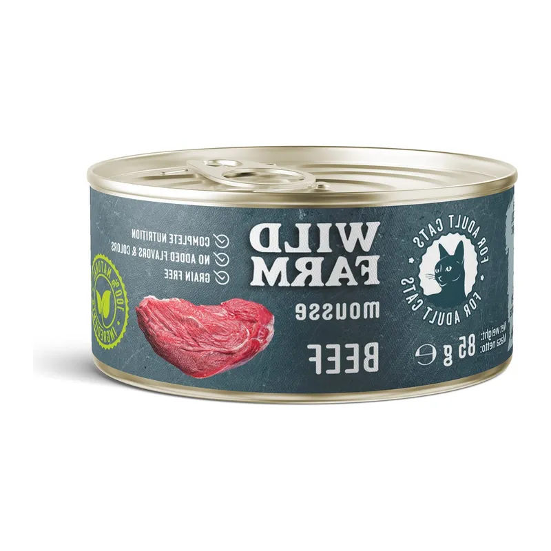 Karma Mokra Dla Kota Mus Z Wołowiną Bezzbożowa ZOOJOY 85 g