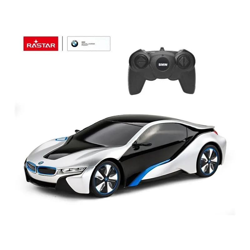 BMW I8 Samochód Zdalnie Sterowany Z Gumowymi Oponami 1:24 TUM-TUM - Srebrny