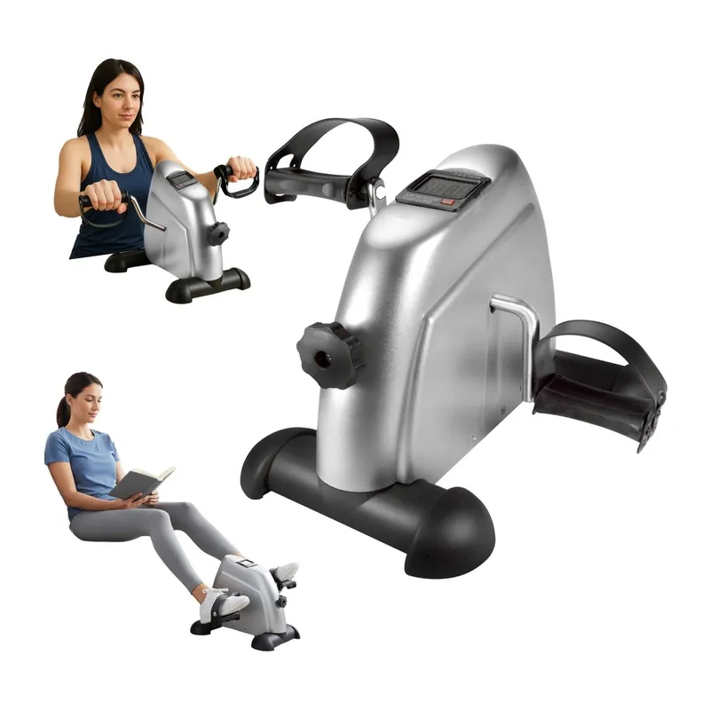 Kompaktowy Rowerek Treningowy Rehabilitacyjny 2w1 MOVEMANIA - Srebrny