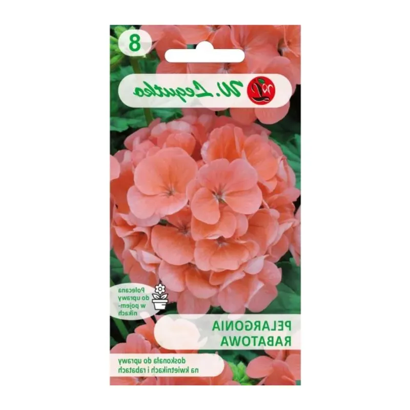 Pelargonia Rabatowa Gama F1 Kwiaty Ogrodowe Łososiowe GARDIVA 0,05 g