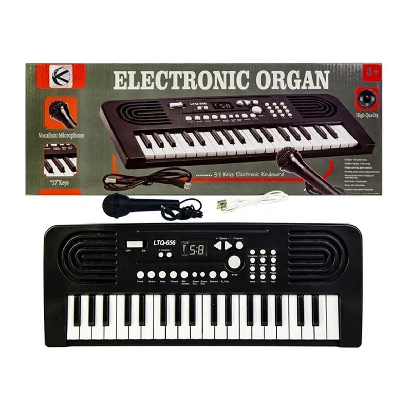 Keyboard Z Mikrofonem Dla Dzieci Duże Organki Z Podkładami TUM-TUM
