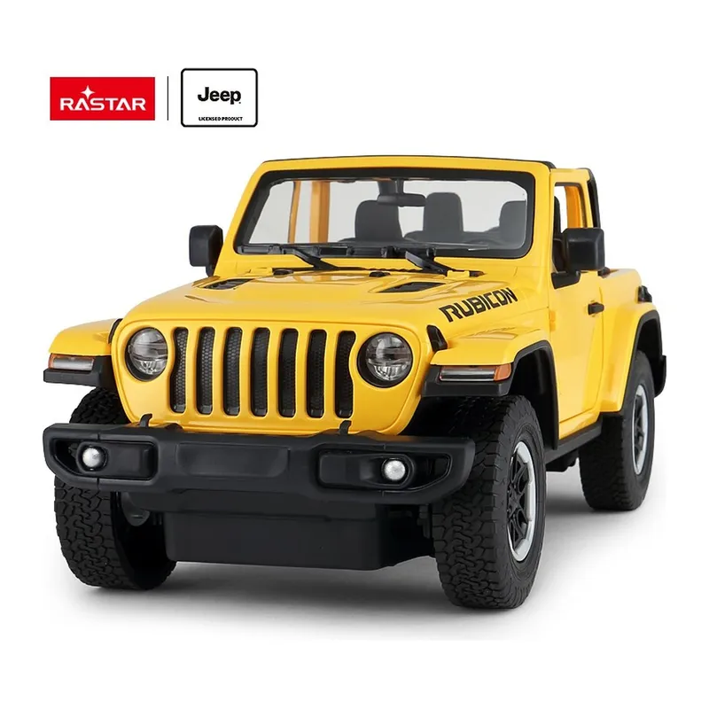 JEEP Wrangler Jl Zdalnie Sterowany 1:14 Samochód TUM-TUM - Żółty