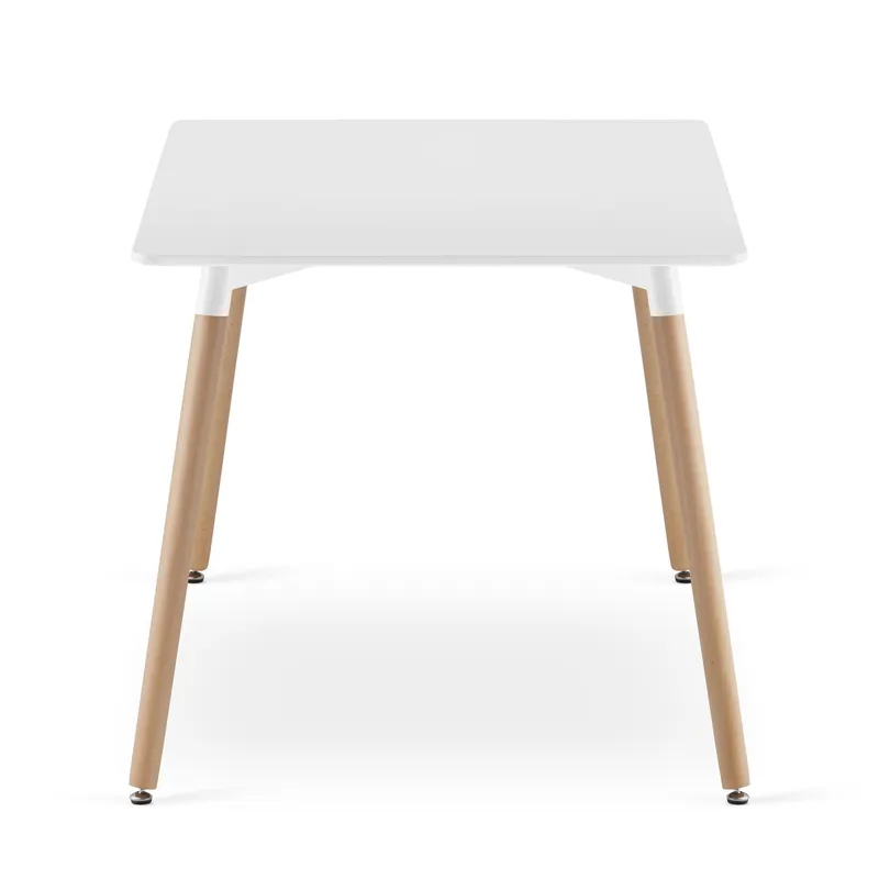 Stół MEBLIVA LANEN 120cm X 80cm - Biały Nogi Naturalne