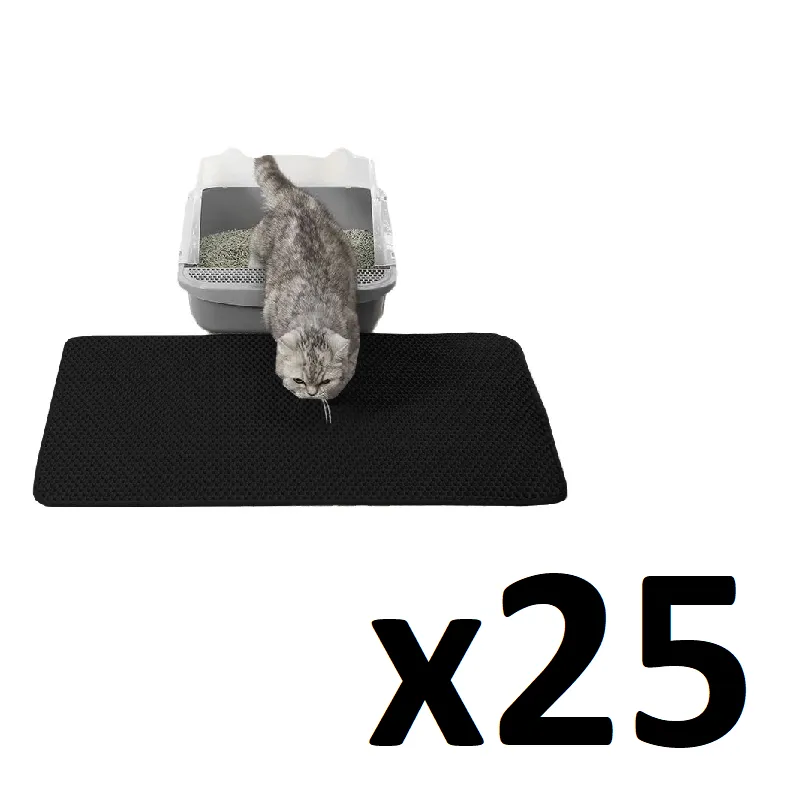 Mata Pod Kuwetę 60x45cm - Czarna ZOOJOY 25 szt