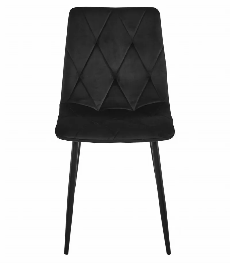 Zestaw Stół NP 120x80cm Craft Czarny + 4 Krzesła LIBRA Czarne MEBLIVA