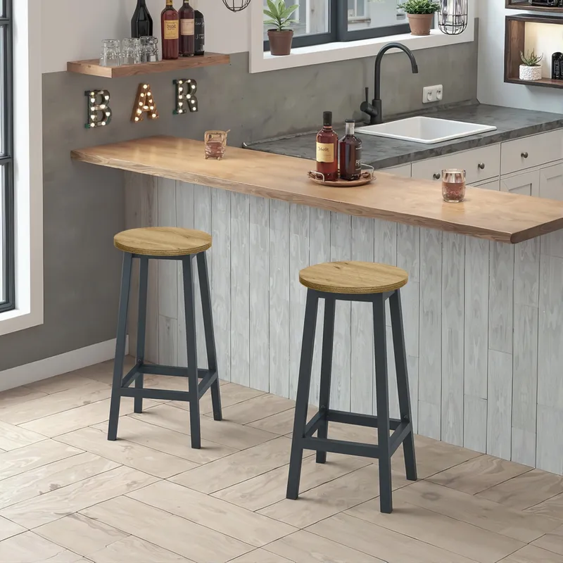 Taboret Barowy - Artisan Nogi Czarne MEBLIVA