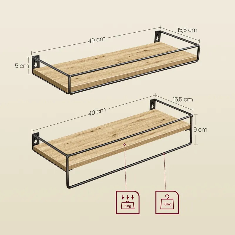 Półki 2 szt - Artisan MEBLIVA