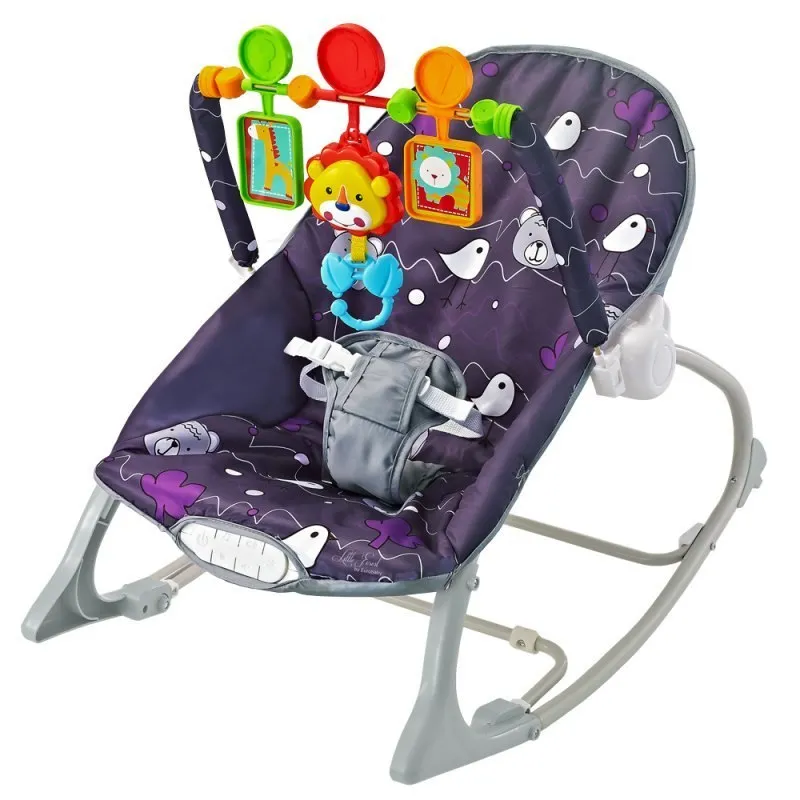 Leżaczek Little Forest Purple EUROBABY