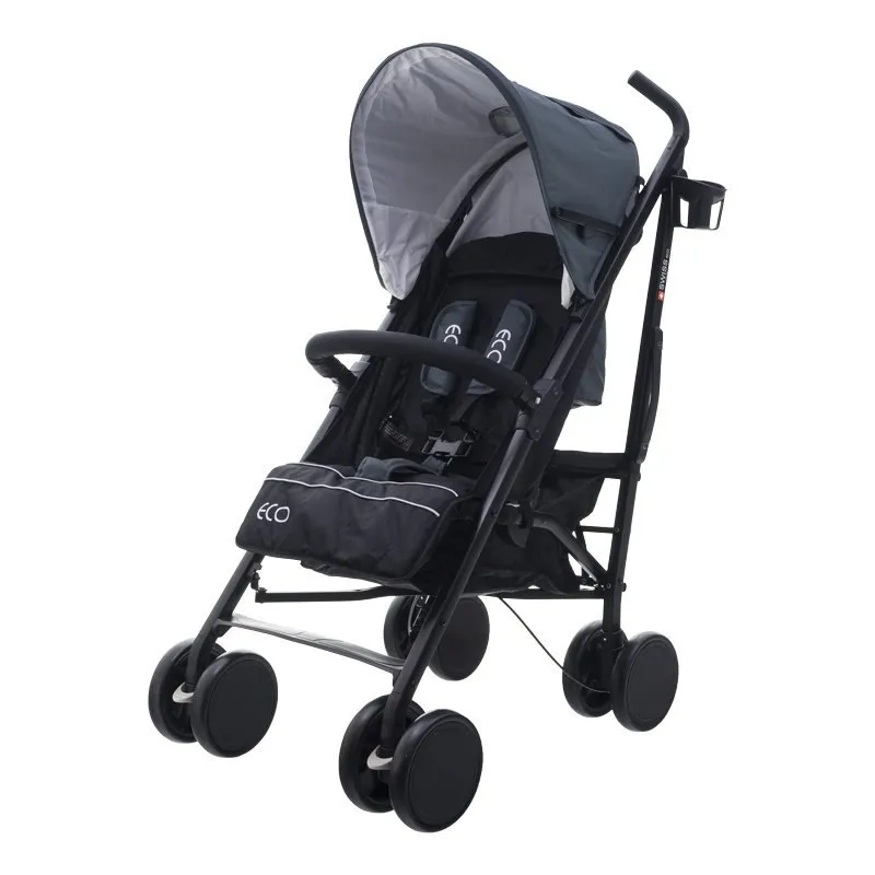 Wózek Eco Swiss Design 300D Dark Gray EUROBABY