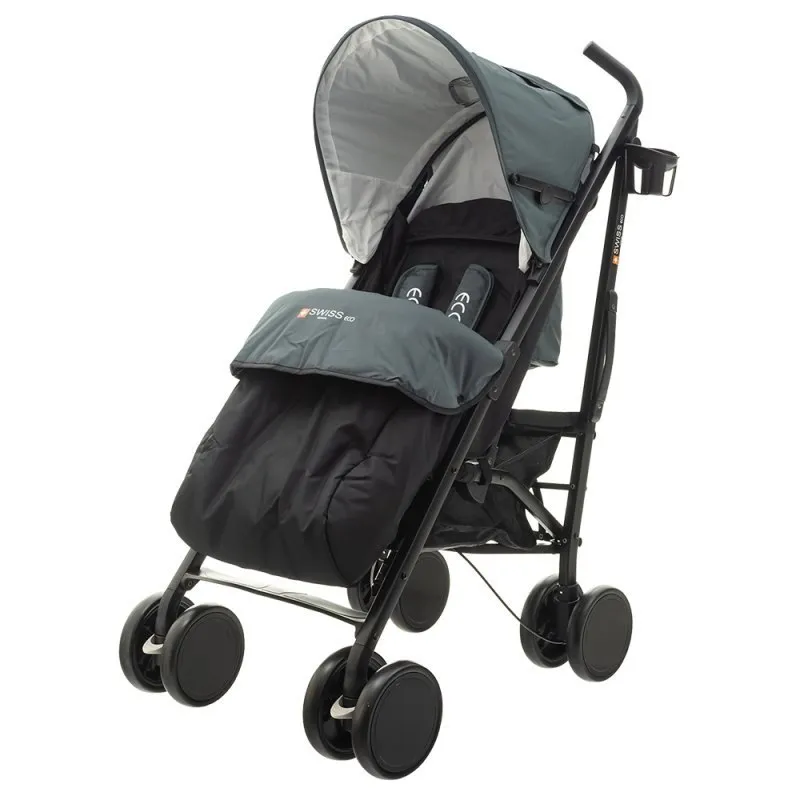 Wózek Eco Swiss Design 300D Dark Gray EUROBABY