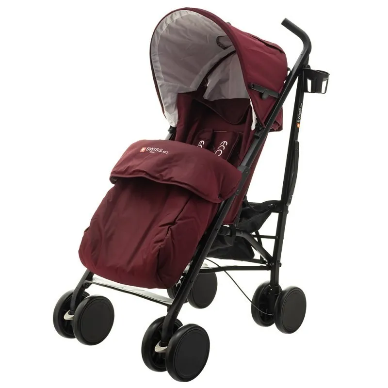 Wózek Eco Swiss Design 300D Purple Red EUROBABY
