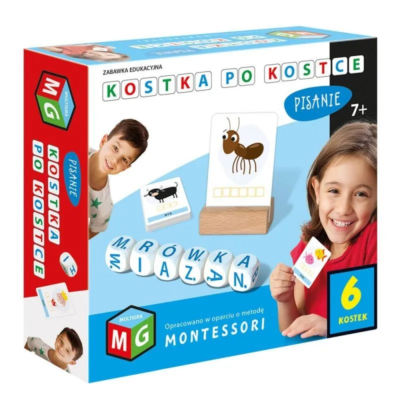 Montessori Pisanie 6 Kostek