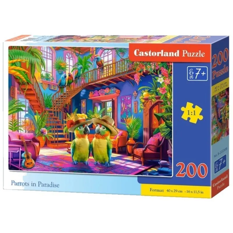 Puzzle 200 Parrots In Paradise CASTOR