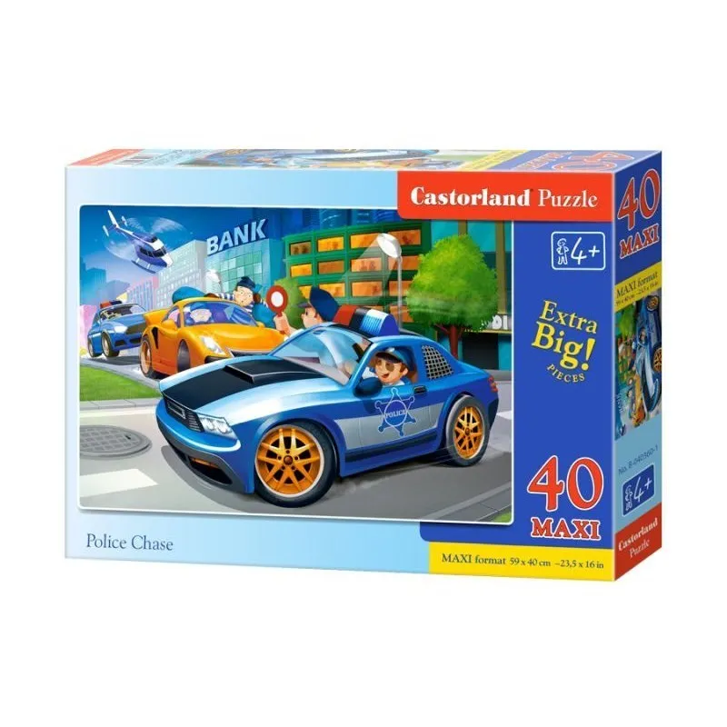 Puzzle 40 El.maxi Police Chase CASTOR