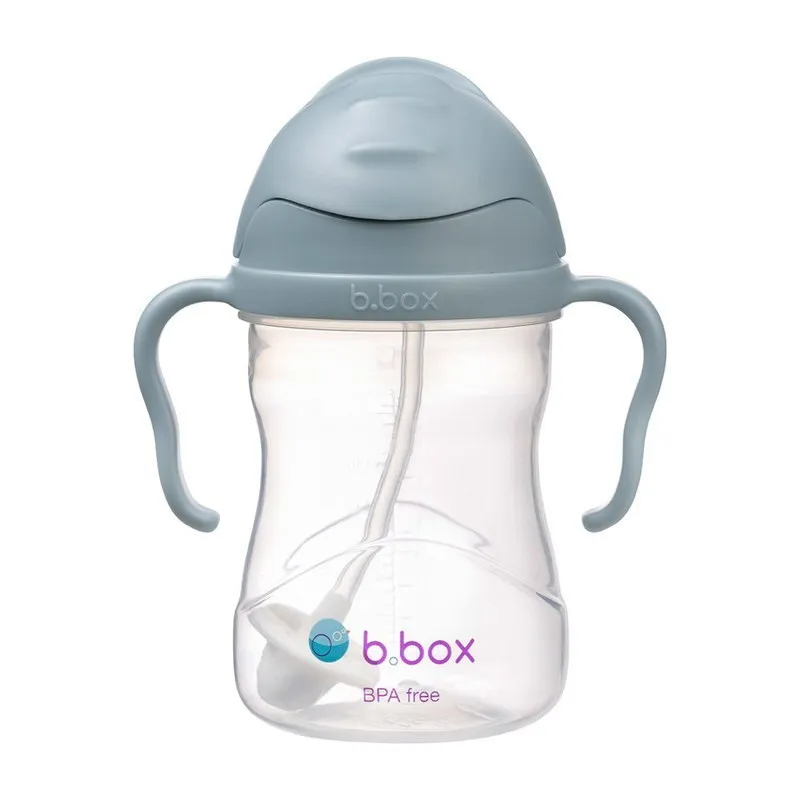 Bidon Ze Słomką 240ml BBOX - Błękitny