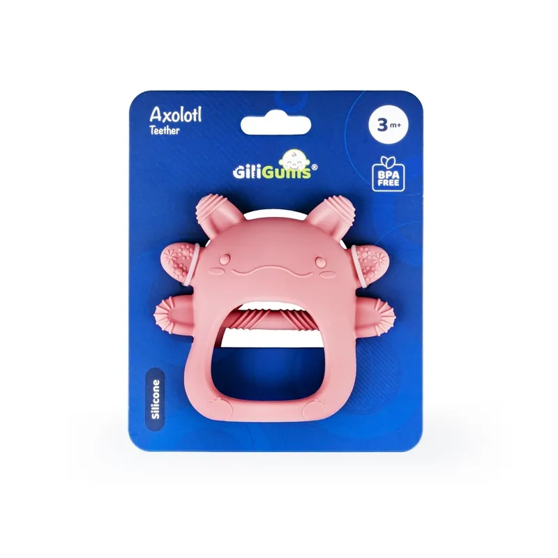 Gryzak Axolotl - Różowy