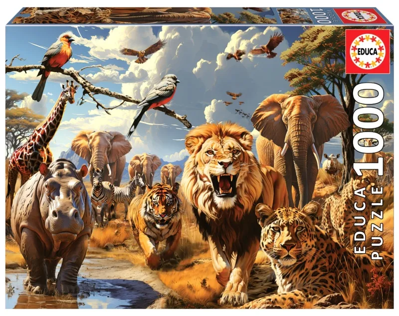 Puzzle 1000 Dzikie Zwierzęta