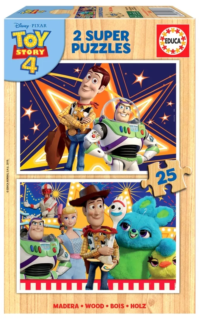Puzzle 2x25 Drewno Toy Story 4