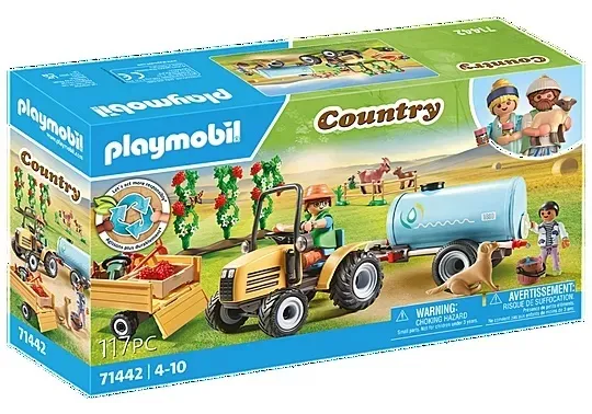 Traktor Z Przyczepą I Wodą
