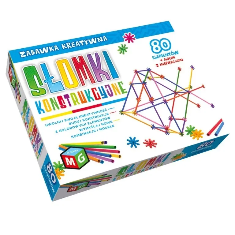 Słomki Konstrukcyjne 80 el