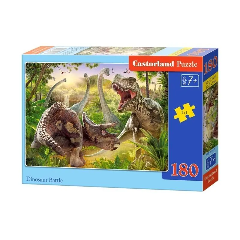 Puzzle 180 el. Dinosaur Battle