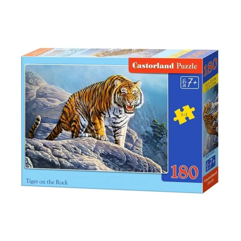 Puzzle 180 el. Tiger On Rock CASTOR