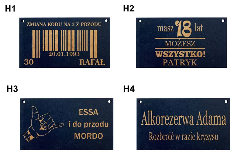 Alkoklatka Klatka Skrzynka Na Butelkę Z Twoim Grawerem HEXA