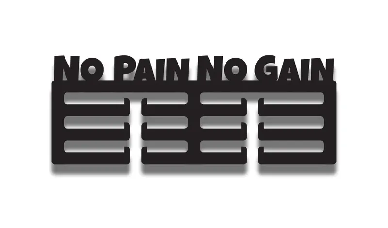 Wieszak Na Medale - No Pain No Gain